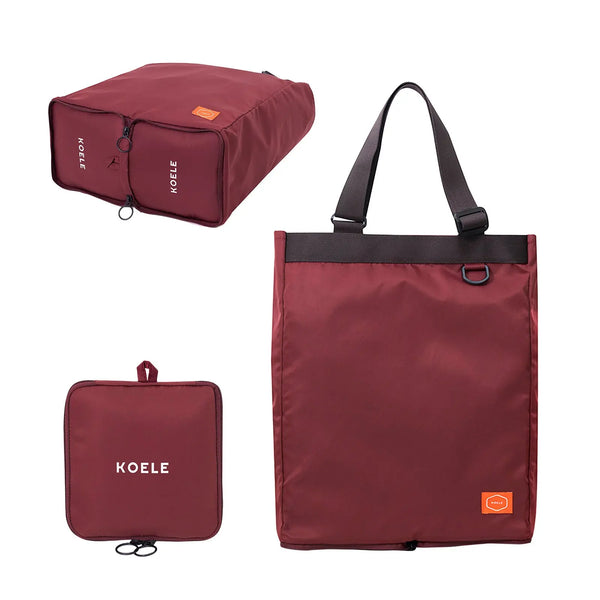 KOELE Wine Shopper Bag Tote Bag Foldable Travel Laptop Grocery KO-SHOULDER Deals499