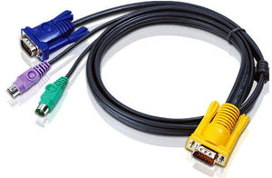 ATEN KVM Cable 1.2m with VGA & PS/2 to 3in1 SPHD to suit CS7xE, CS13xx, CS17xxA, CS17xxi, CL5xxx, CL10xx, KL91xx, KN91xx ATEN
