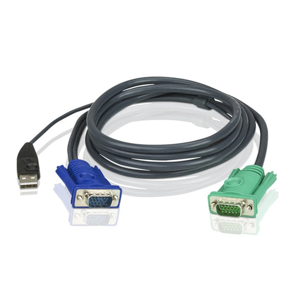 Aten 1.2m USB KVM Cable to suit CS8xU, CS174x, CS13xx, CS17xxA, CS17xxi CL5xxx, CL58xx ATEN