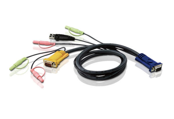 ATEN KVM Cable 3m with VGA, USB & Audio to 3in1 SPHD & Audio to suit CS173xB, CS173xA, CS175x ATEN