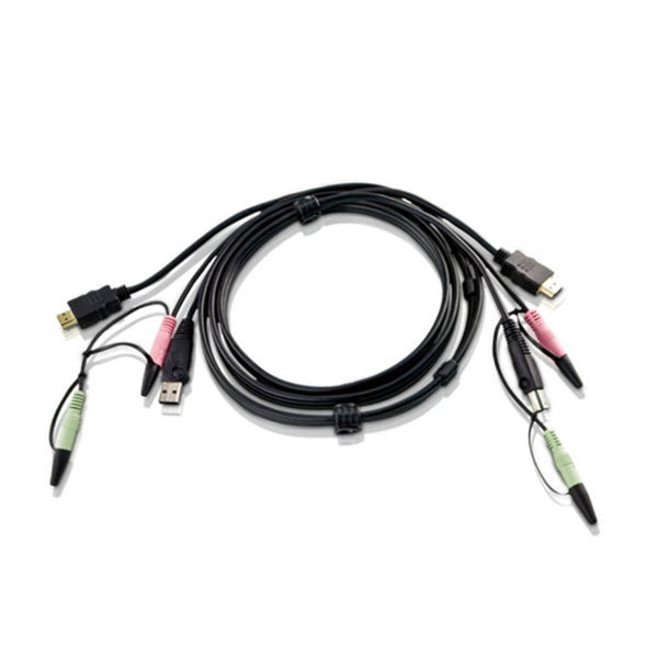 Aten USB HDMI KVM Cable - HDMI, USB and Audio connector (1.8m length) ATEN