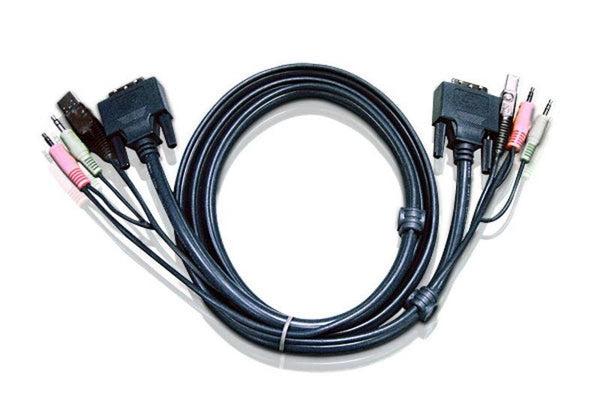 ATEN KVM Cable 3m with DVI-D (Dual Link) USB & Audio to DVI-D (Dual Link), USB & Audio ATEN