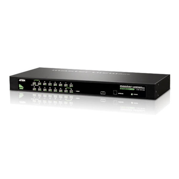 Aten 16 Port PS/2-USB VGA KVMP Switch, supports Video DynaSync, Mouse and Keyboard emulation, Cables not included ATEN