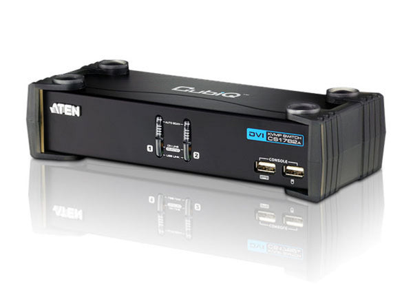 Aten 2 Port USB DVI KVMP Switch with Audio and USB 2.0 Hub - Cables Included ATEN