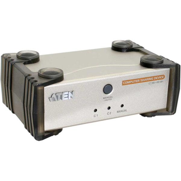Aten 2 Port USB KVM Switch - Computer Sharing Device, 1 VGA USB KVM Cable included ATEN