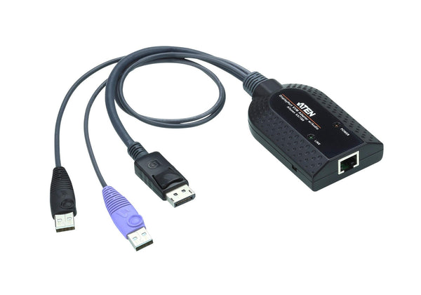 ATEN KVM Cable Adapter with RJ45 to DisplayPort (w/ Audio Signal) & USB to suit KM and KN series ATEN