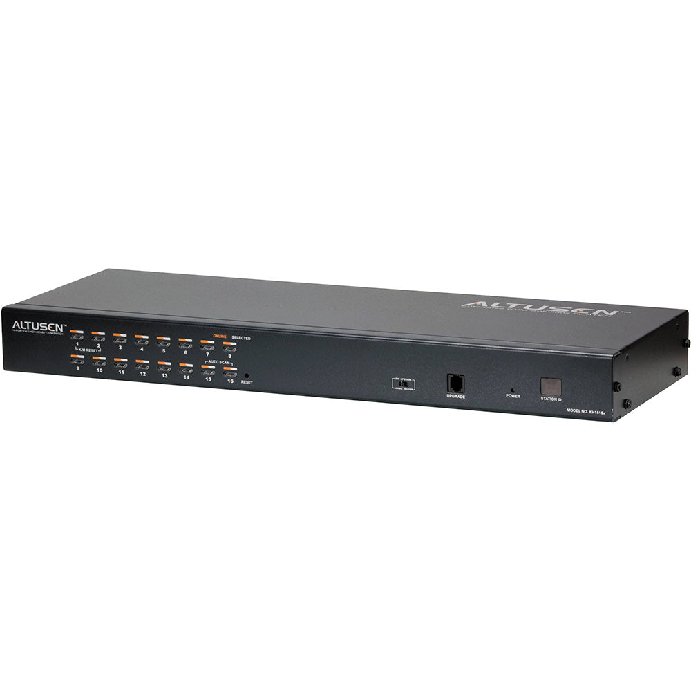 Aten 1-Console High Density Cat 5 KVM 16 Port with Daisy-Chain Port, supports 1920x1200 up to 30m on supported adapters, KVM Adapters not included ATEN