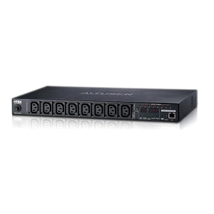 ATEN 8 Port 1U 16A Smart PDU with Outlet level metering and outlet control, 7xC13 + 1xC19 Outlets (PE8208G) ATEN