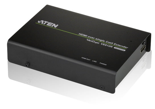 ATEN HDMI HDBaseT Receiver, supports up to 4096 x 2160 @ 30 Hz (4:4:4) @ 70m (Cat 5e/6) and 100m (Cat 6A)(LS) ATEN