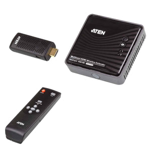 ATEN VanCryst Wireless HDMI Extender (up to 10m, Full HD 1080p, 3D) - 2x HDMI Switch (PROJECT) ATEN