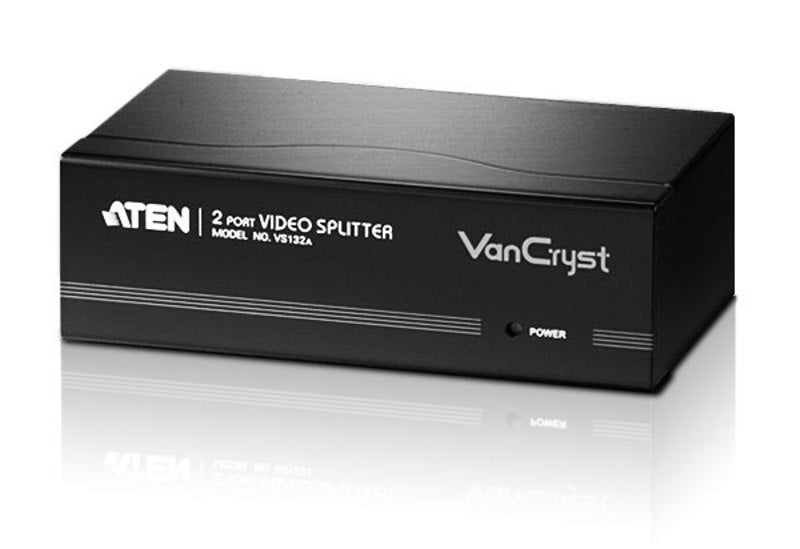 ATEN Video Splitter 2 Port VGA Splitter 450Mhz, 2048x1536, Cascadable to 3 levels (Up to 8 Outputs) ATEN