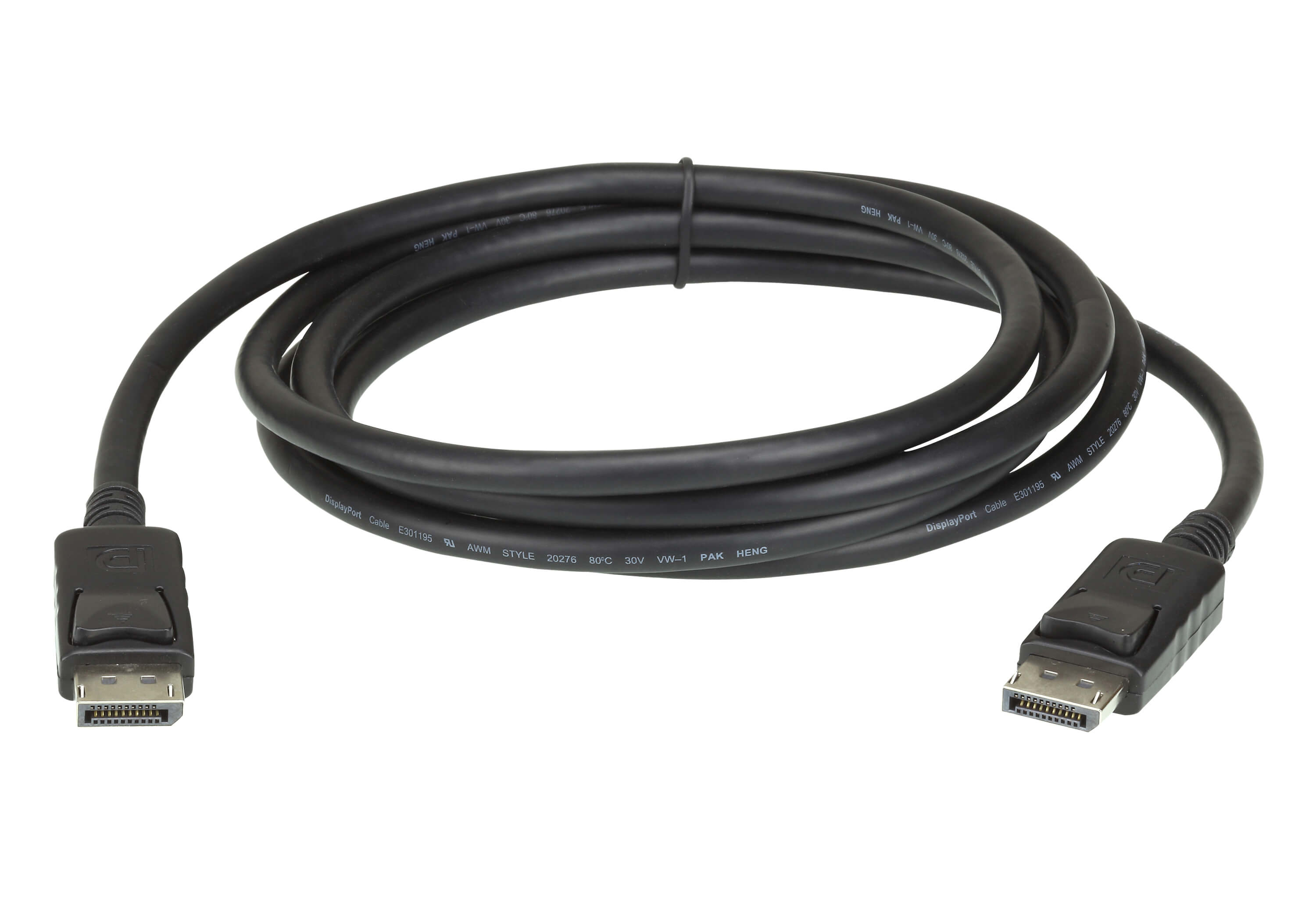 ATEN 4.6m DisplayPort Cable, supports up to 4K (3840 x 2160 @ 60Hz), DP 1.2, High Bit Rate 3 (HBR3) bandwidth of 21.6 Gbps ATEN
