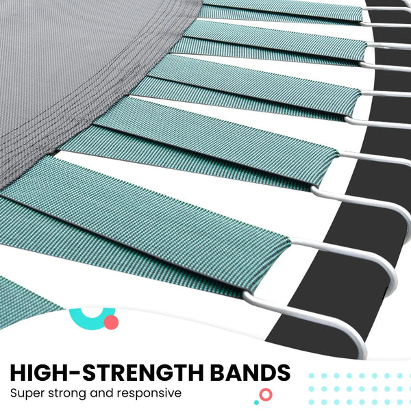 Kahuna Twister 14ft Springless Trampoline Outdoor Kids Safety Net Pad Mat from Deals499 at Deals499