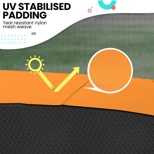 Kahuna Twister 14ft Springless Trampoline Outdoor Kids Safety Net Pad Mat from Deals499 at Deals499