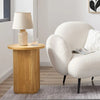 Kate Round Column Side Table in Natural Deals499