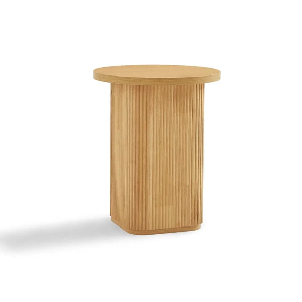 Kate Round Column Side Table in Natural Deals499