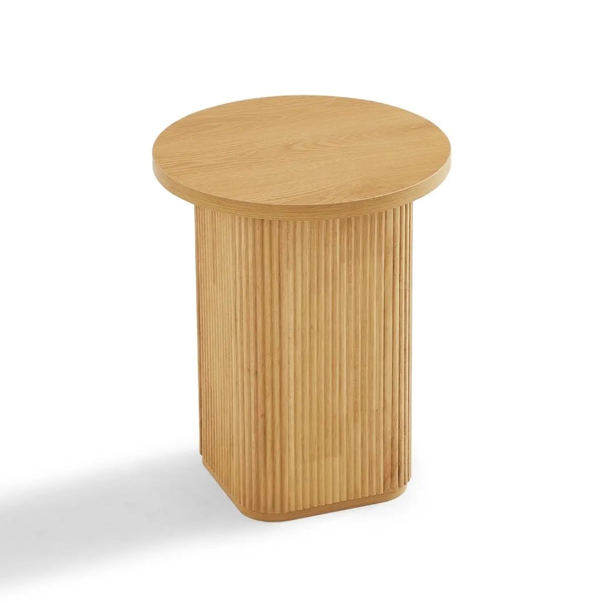 Kate Round Column Side Table in Natural Deals499