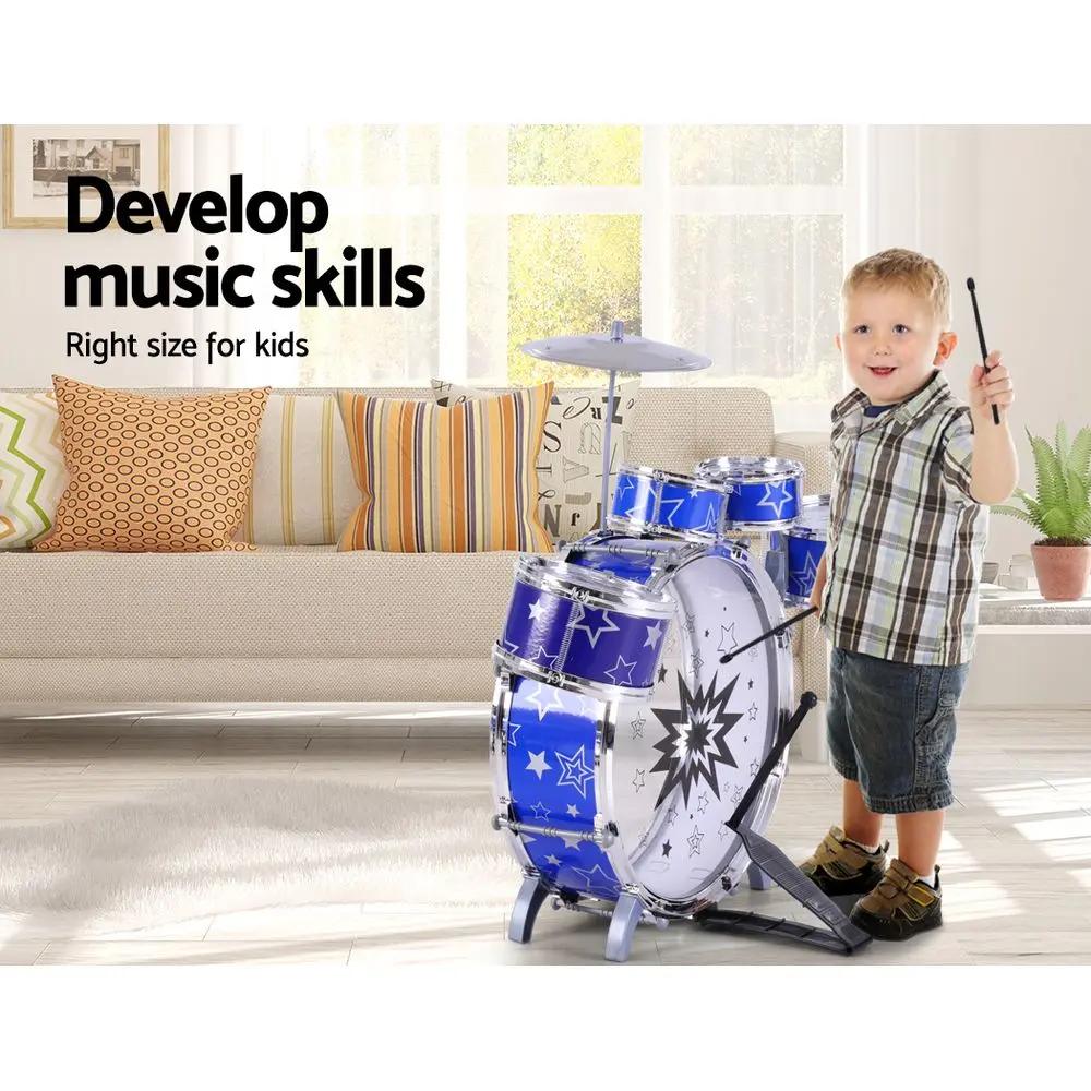 Keezi 11 Piece Kids Drum Set Deals499