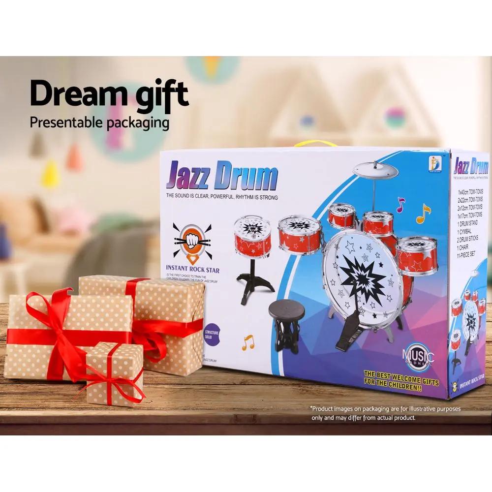 Keezi 11 Piece Kids Drum Set Deals499