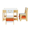 Keezi 3PCS Kids Table and Chairs Set Activity Chalkboard Toys Storage Box Desk Deals499