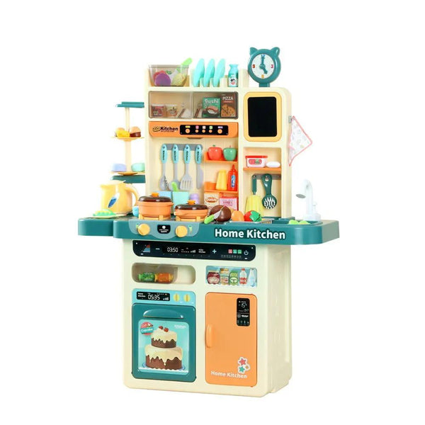 Keezi Kids Kitchen Playset Pretend Play Food Sink Cooking Utensils 73pcs Deals499