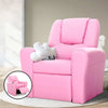 Keezi Kids Recliner Chair Pink PU Leather Sofa Lounge Couch Children Armchair Deals499