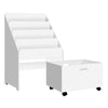 Keezi Kids White Bookshelf Storage Organiser Bookcase Drawers Children Shelf Deals499