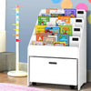Keezi Kids White Bookshelf Storage Organiser Bookcase Drawers Children Shelf Deals499