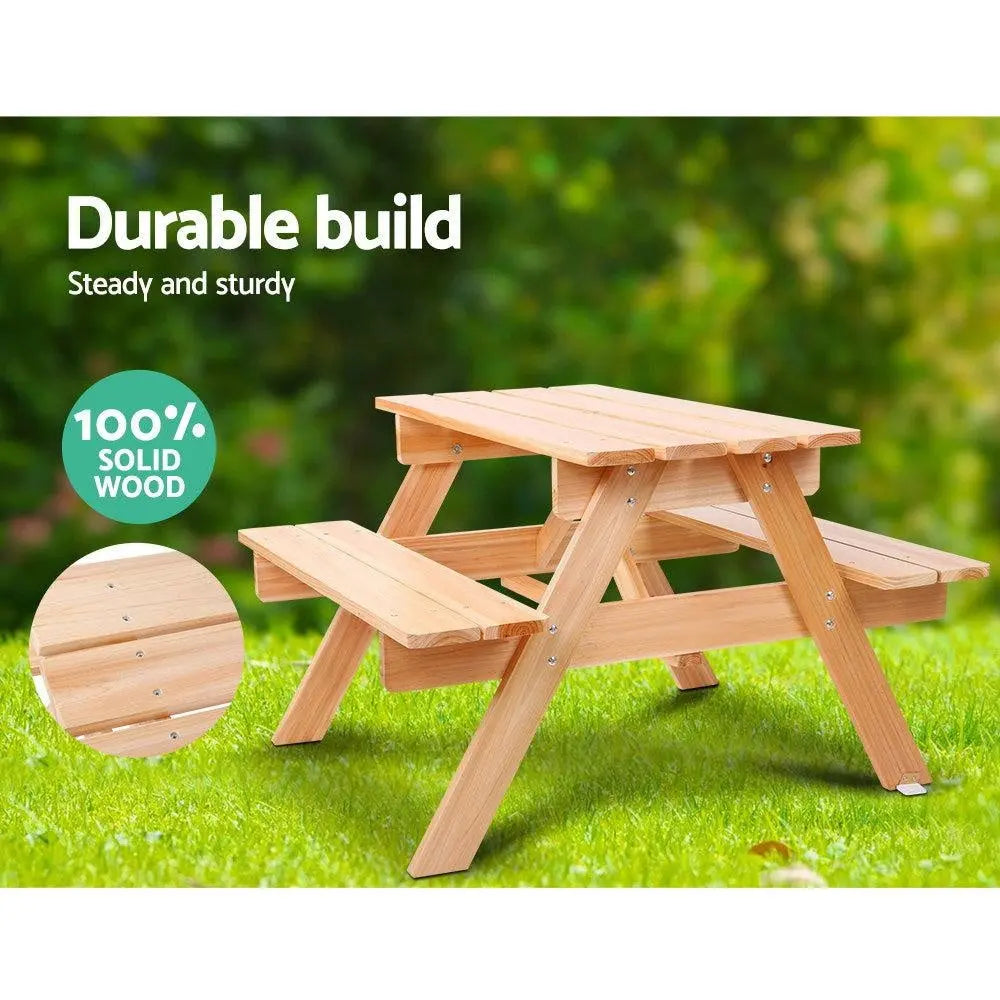 Keezi Kids Wooden Picnic Bench Set Deals499