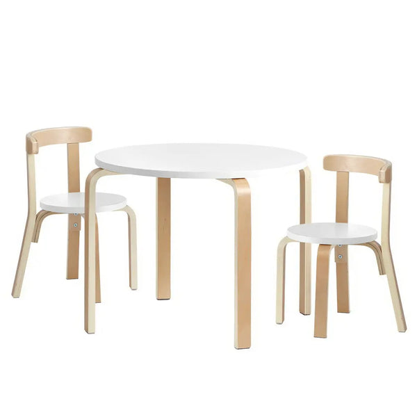 Keezi Nordic Kids Table Chair Set 3PC Desk Activity Study Play Children Modern Deals499