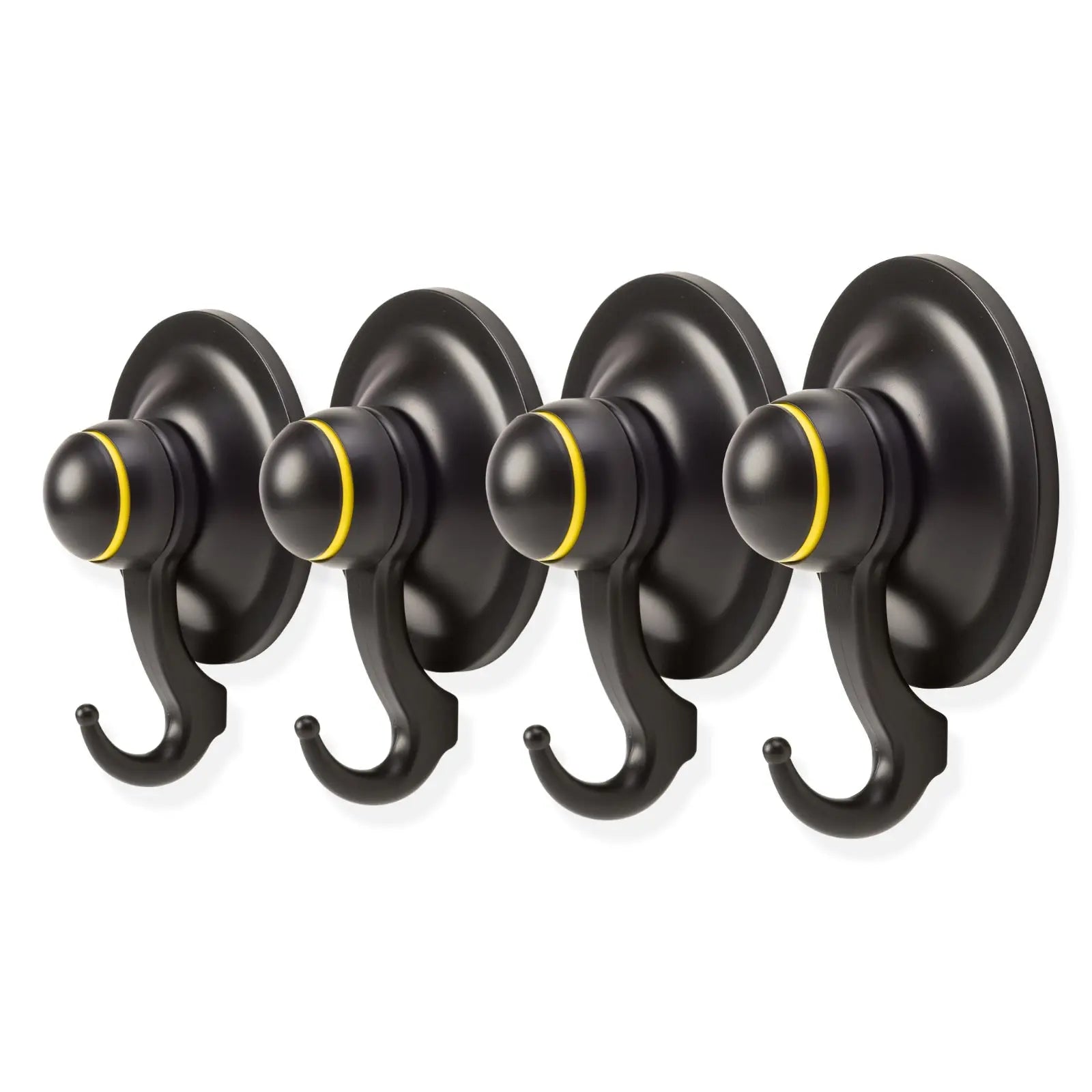 KiahLoc 4PC Black 72mm Suction Hook Removable Deals499