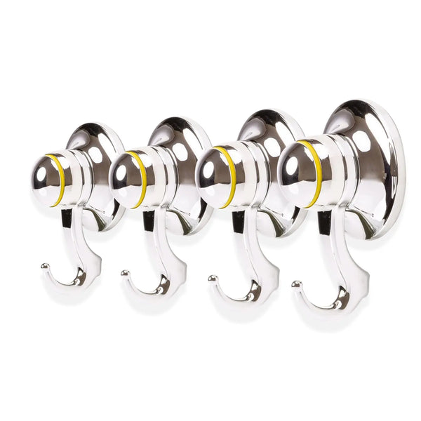 KiahLoc 4PC Chrome 56mm Suction Hook Removable Deals499