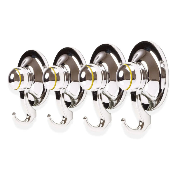 KiahLoc 4PC Chrome 72mm Suction Hook Removable Deals499