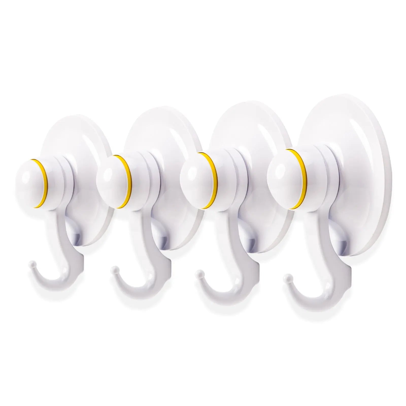 KiahLoc 4PC White 72mm Suction Hook Removable Deals499