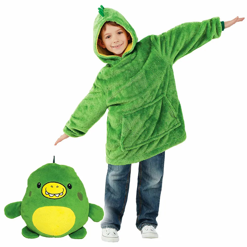 Kids Comfy Blanket Hoodie Ultra Plush Giant Sweatshirt Huggle Fleece Warm Hooded Deals499