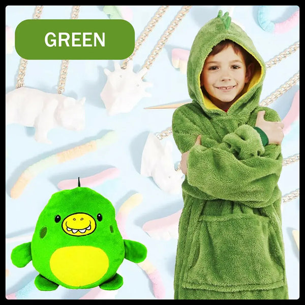 Kids Comfy Blanket Hoodie Ultra Plush Giant Sweatshirt Huggle Fleece Warm Hooded Deals499