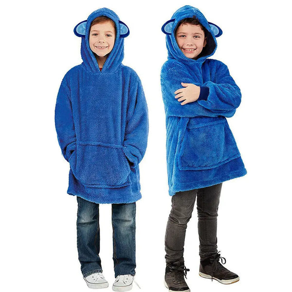 Kids Comfy Blanket Hoodie Ultra Plush Giant Sweatshirt Huggle Fleece Warm Hooded Deals499
