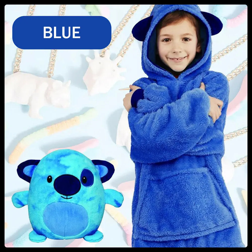 Kids Comfy Blanket Hoodie Ultra Plush Giant Sweatshirt Huggle Fleece Warm Hooded Deals499