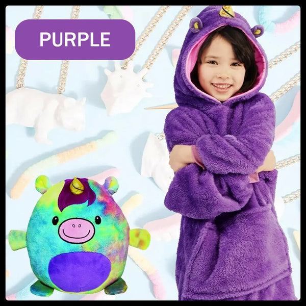Kids Comfy Blanket Hoodie Ultra Plush Giant Sweatshirt Huggle Fleece Warm Hooded Deals499