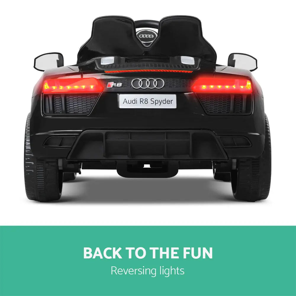 Kids Ride On Car Audi R8 Licensed Electric 12V Black Deals499
