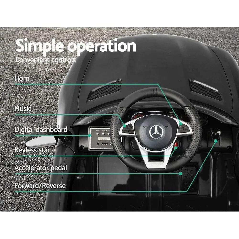 Kids Ride On Car MercedesBenz AMG GT R Electric Black Deals499