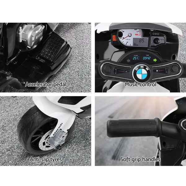 Kids Ride On Motorbike BMW Licensed S1000RR Motorcycle Car Black Deals499