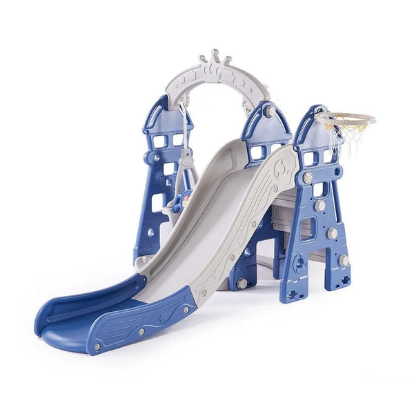 Kids Slide Swing Basketball Ring Hoop Activity Center Toddlers Play Set Outdoor Deals499