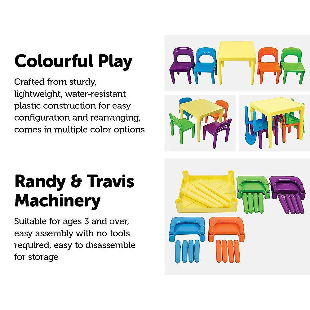 Kids Table and Chairs Play Set Toddler Child Toy Activity Furniture In-Outdoor Deals499
