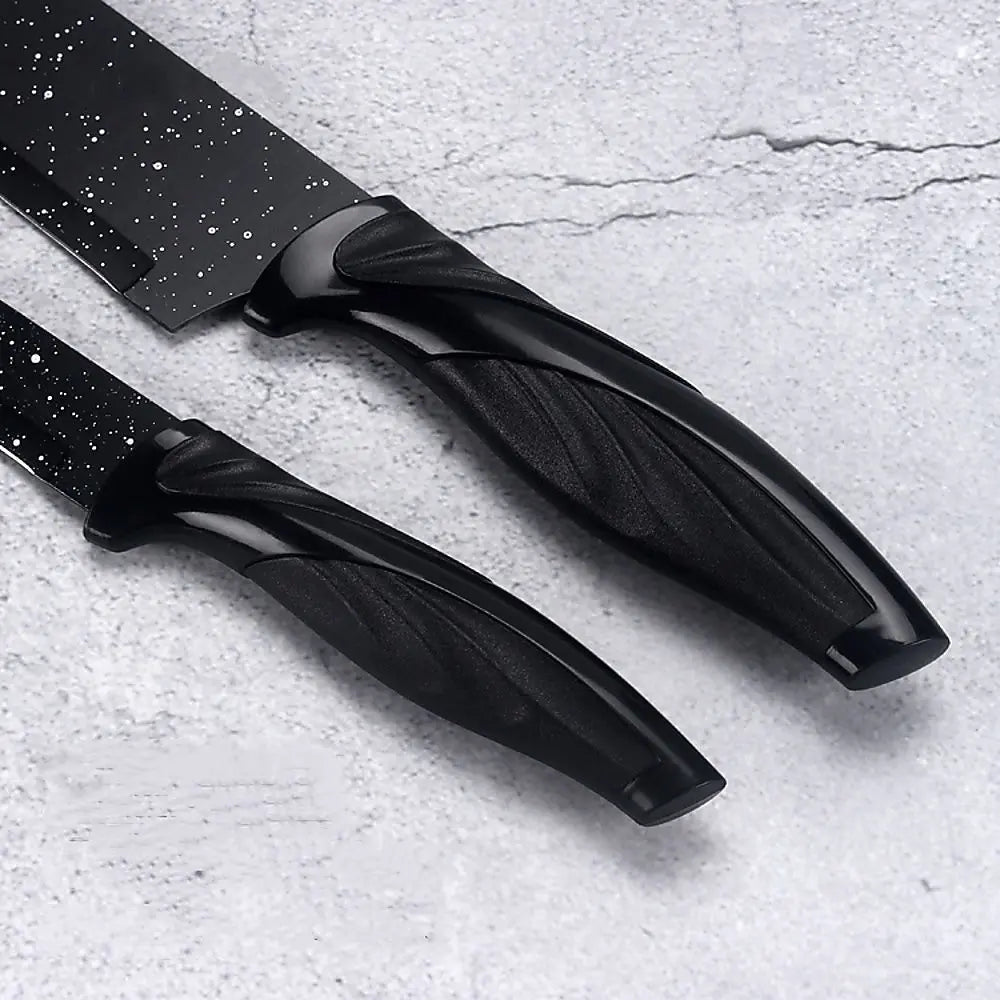 Kitchen 17 Pc Knife Set w/ Block & Sharpener Chef Bread Steak Knives Deals499
