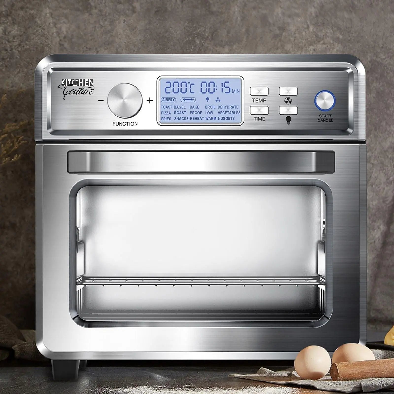 Kitchen Couture 24 Litre Air Fryer Multifunctional LCD Digital Display Silver Deals499