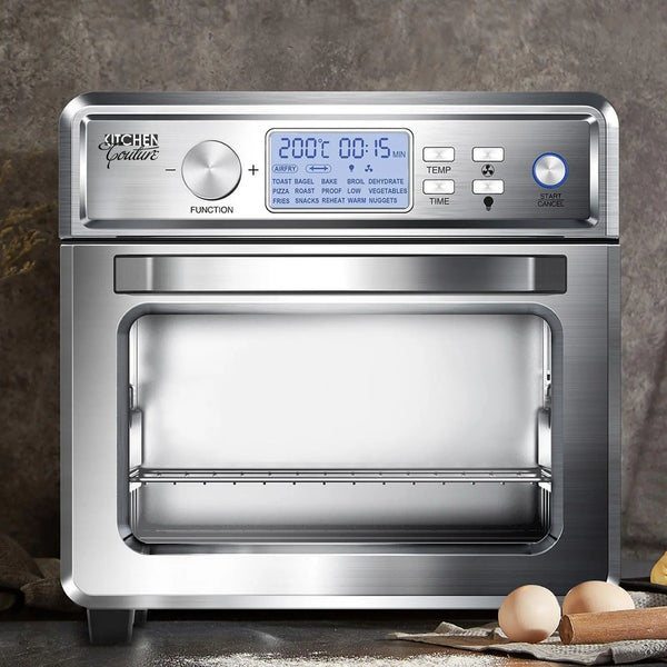 Kitchen Couture 24 Litre Air Fryer Multifunctional LCD Digital Display Silver Deals499