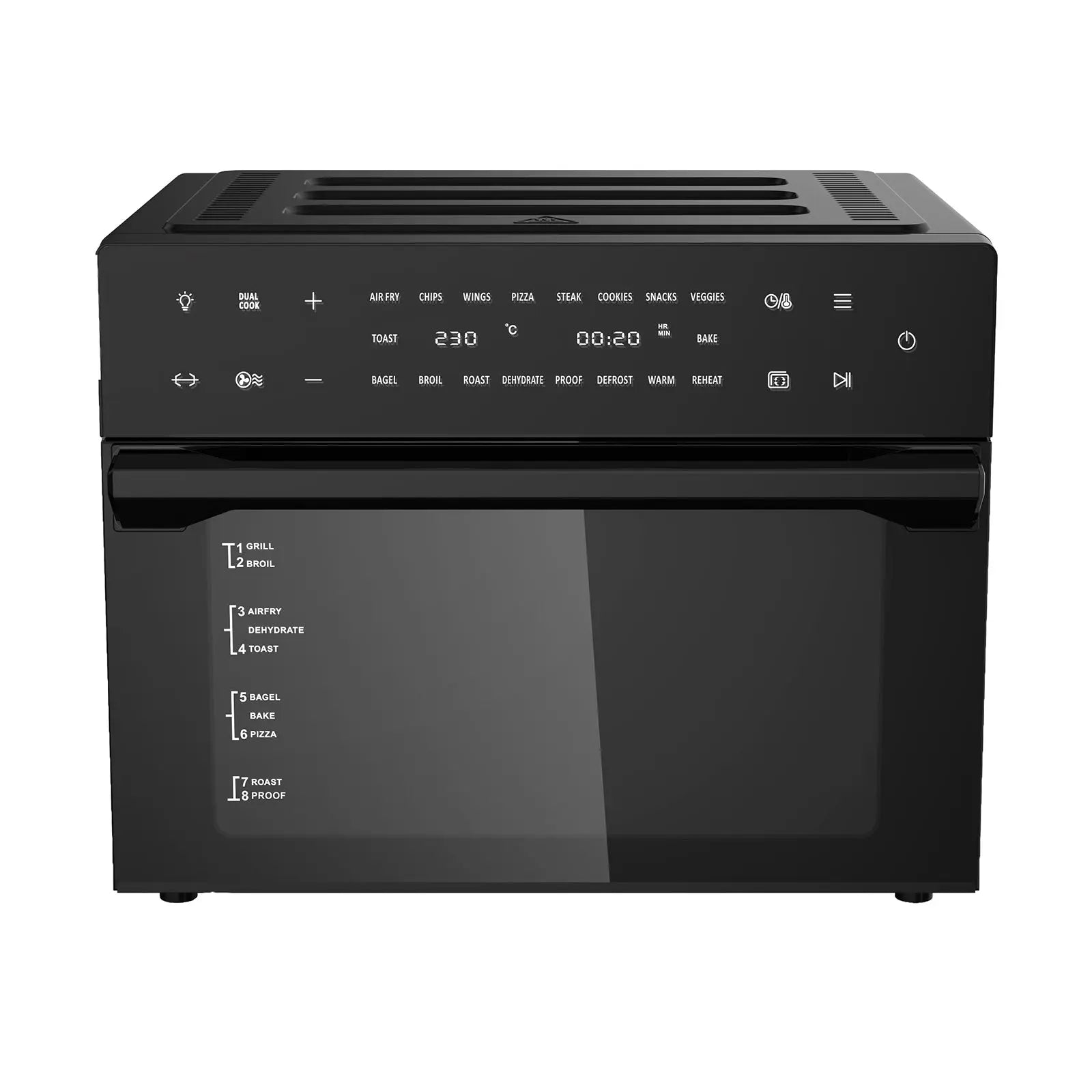 Kitchen Couture 30 Litre Air Fryer Oven 18 Presets 5-in-1 Multifunctional Black Deals499