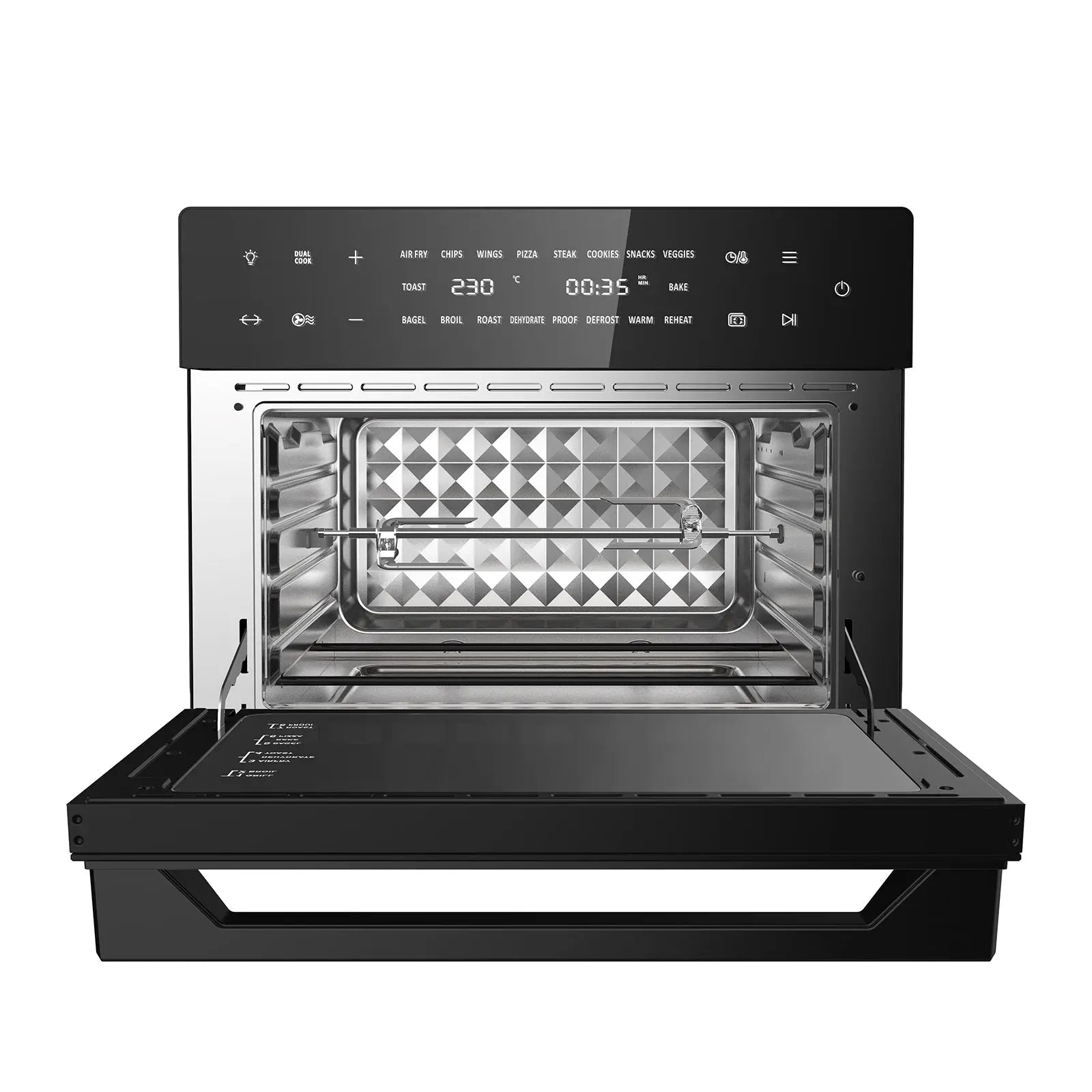 Kitchen Couture 30 Litre Air Fryer Oven 18 Presets 5-in-1 Multifunctional Black Deals499