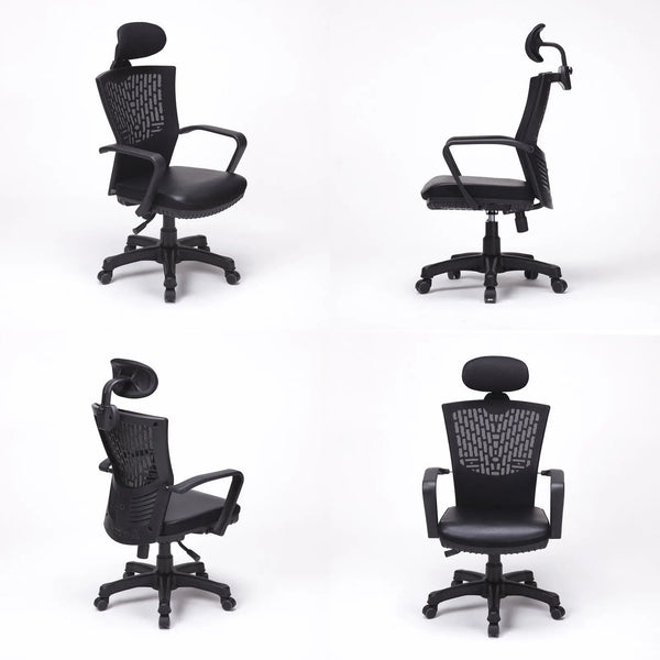 Korean Black Office Chair Ergonomic Chill Deals499
